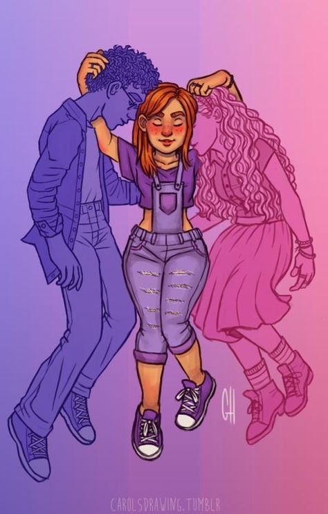 Lgtbq Artwork, Polyamorous Character Art, Bi Art, Bisexual Wallpaper Iphone Aesthetic, Harry Potter Universe, Drawing Photo, Bi Flag, Bisexual Flag, Lesbian Art