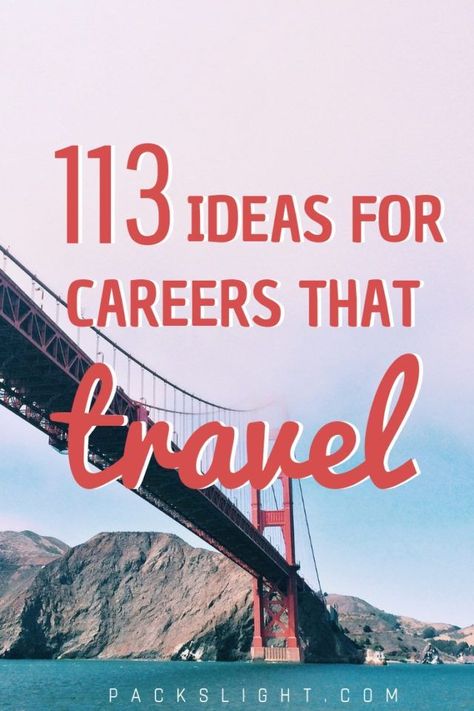 Interested in a job with freedom and flexibility but that pays enough to help pay off those student loans? Get inspiration from this list of 113+ jobs travel internationally. #jobsthattravel #internationaljobs #traveljobs #flightattendant International Jobs, Travel Crafts, Travel Jobs, Future Jobs, Expat Life, Business Loans, Remote Jobs, Student Loans, Free Travel