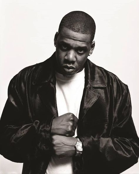 Hovstorian on Instagram: “Jay-Z, as photographed for In My Lifetime… Vol 1. by Jonathan Mannion in August 1997. The premise of Jigga's sophomore album shoot was a…” Jay Z Poster, Young Jay Z, Roc A Fella Records, Dj Premier, 90s Rap, Hip Hop Quotes, Def Jam, Hip Hop And R&b, Hip Hop Culture