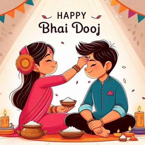 Bhaidooj Images, Bhaidooj Illustration, Happy Bhaubij, Bhai Duj Rangoli, Sick Quotes Health, Happy Bhai Dooj Images, Bhai Dooj Images, Sick Quotes, Company Letterhead Template