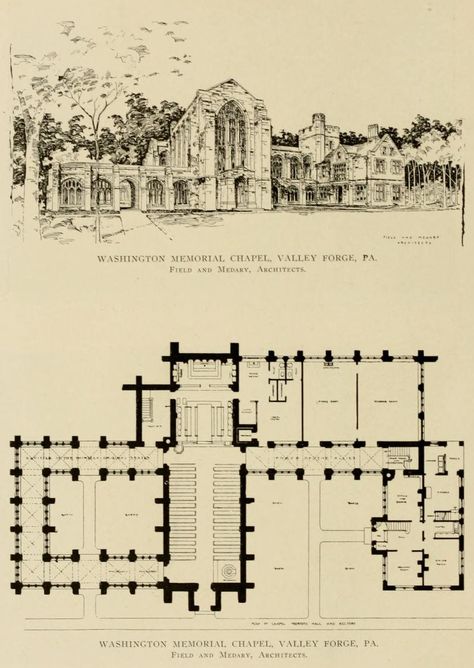 floorplan of the washington memorial chapel in valley forge PA T Square, Valley Forge, House Blueprints, Washington, Floor Plans, How To Plan, Square