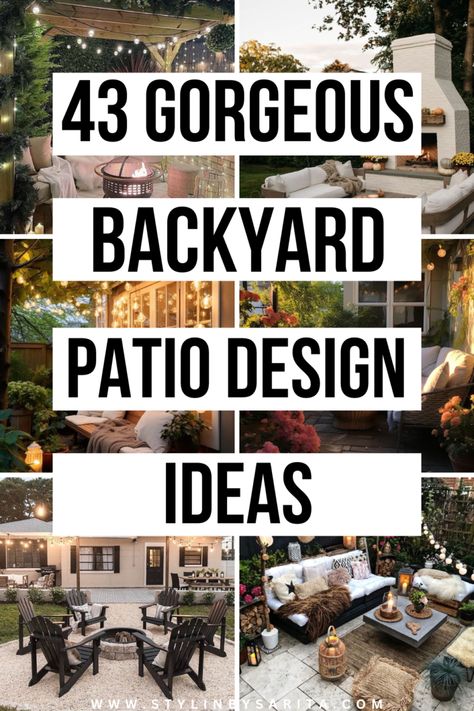 43 SUPER DREAMY BACKYARD PATIO IDEAS - Stylin by Sarita Decorating A Deck For Summer, Decorating Outdoor Patio, Cozy Outdoor Patio Ideas, Decorated Patios, Townhouse Backyard Ideas Patios, Uncovered Patio Decorating Ideas, Covered Deck Decorating Ideas, Cozy Deck Decorating Ideas, Small Outdoor Patio Ideas Townhouse