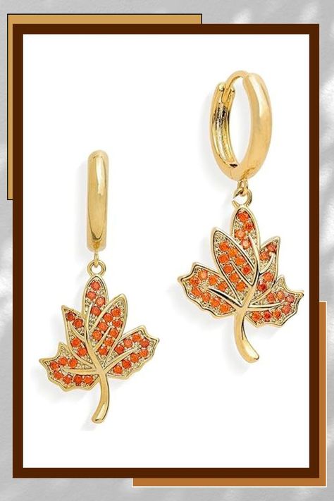 Sonateomber’s Fall Maple Leaf Dangle Drop Earrings feature a charming blend of nature-inspired design and modern elegance. Each earring showcases a small gold hoop adorned with cubic zirconia rhinestones, creating a sparkling, eye-catching effect. Ideal for special occasions such as weddings, proms, or as a statement piece for date nights, these earrings add a touch of sophistication and charm to your attire. They are also perfect as a unique accessory for everyday wear. Thanksgiving Accessories, Thanksgiving Earrings, Memorable Jewelry, Mother Daughters, Autumn Earrings, Holiday Accessories, Small Gold Hoops, Autumn Thanksgiving, Holiday Earrings