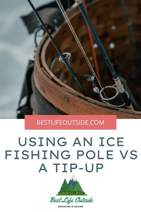 Using an Ice Fishing Pole Vs a Tip-Up: a Helpful guide - Best Life Outside - See which one you should use to catch more fish Ice Hut, Ice Fishing Tips, Ice Fishing Gear, Different Goals, Tip Ups, Ice Fishing Rods, Fishing Rods And Reels, Fishing Pole, Rod And Reel