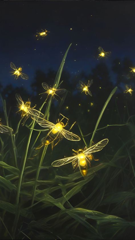 Wallpaper Animals, Night Nature, Firefly, Insects, Forest, For Free, Wallpapers, Animals, Color