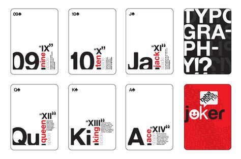 Typography Card Design, Unique Playing Cards, Typography Card, Advanced Typography, Packaging Template Design, Play Cards, Playing Cards Design, Art Appliqué, 카드 디자인