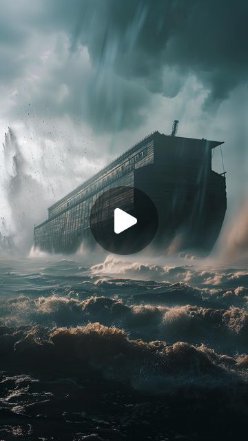 The AI Bible on Instagram: "Biblically Accurate Noah’s Ark ⚓️🌊⚡️⛈️  “The flood continued forty days on the earth. The waters increased and bore up the ark, and it rose high above the earth. The waters prevailed and increased greatly on the earth, and the ark floated on the face of the waters. And the waters prevailed so mightily on the earth that all the high mountains under the whole heaven were covered.” ‭‭Genesis‬ ‭7‬:‭17‬-‭19‬  #Noah #AI #Bible #Christian" Bible Evidence, Noah Flood, Biblically Accurate, Noah S Ark, The Ark, Noahs Ark, The High, The Earth, The Whole