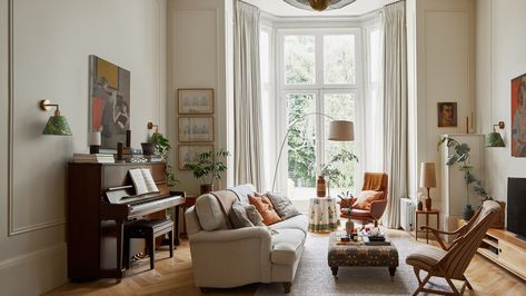 Victorian Flat, Stylish Living Room Ideas, Crittal Doors, Belsize Park, Park Square, London Flat, London House, Contemporary Pendant Lights, Kitchens And Bedrooms