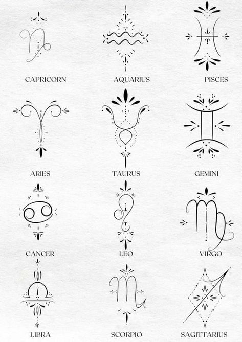 Zodiac Signs/horoscope set of 2 Temporary Tattoo - Etsy Fire Sign Tattoo Ideas, Scorpio Flash Tattoo, Zodiac Signs Line Art, Matching Zodiac Tattoos For Best Friends, Multiple Zodiac Sign Tattoos, Astrology Tattoos For Women, Best Friend Zodiac Tattoos, Zodiac Flash Tattoo, Cute Zodiac Tattoos