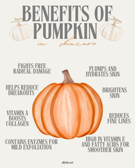 Embrace the glow of fall with pumpkin-infused skincare! 🍂🎃 Rich in vitamins and antioxidants, it's the perfect treat for radiant skin! #PumpkinGlow #FallSkincare #thespakearney #kearneynebraska #facial #thespaestheticsandmassage #kearney #estheticianlife #esthetics #facials #esthetician #facialskincare #facialtreatment #kearneyesthetician #skincare #skin #kearneynebraskaskincare #nebraskaskincare #nebraskaskin #nebraskaskinspecalist Esthetician Pumpkin, Esthetician Thanksgiving Post, Thanksgiving Esthetician, Thanksgiving Esthetician Post, Fall Facial Promotions, Halloween Esthetician Post, Fall Skincare Tips, Fall Esthetician Posts, Thanksgiving Skincare Posts