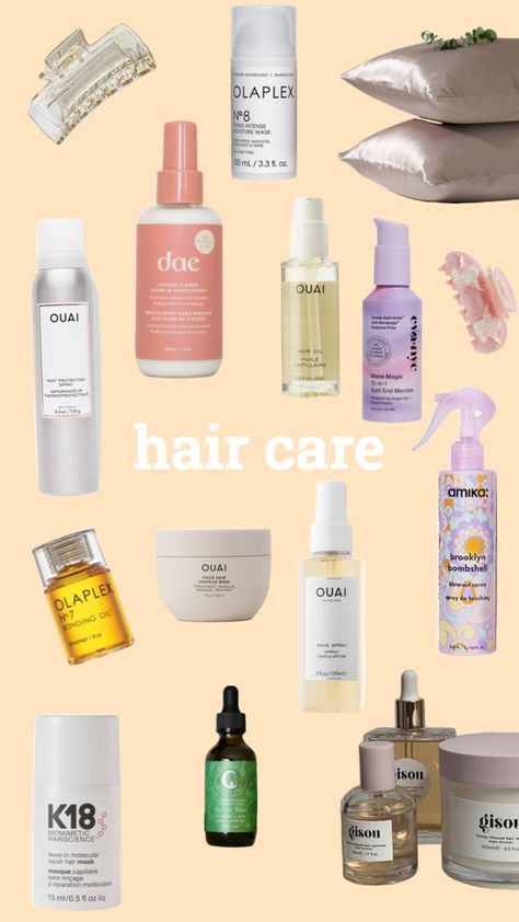 Aesthetic Hair Care Products, Hair Care Asthetics, Haircare Astethic, Haircare Aesthetic, Dae Haircare Aesthetic, Skincare And Haircare Aesthetic, Healthy Hair Routine, Pampering Routine, Natural Hair Growth Tips