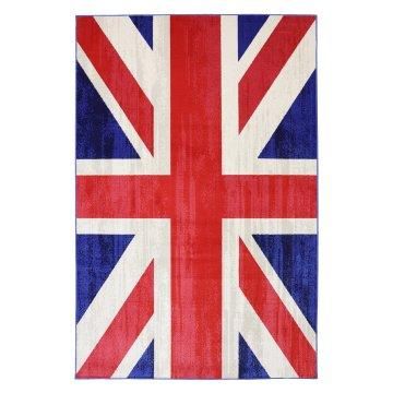 Union Jack Jockey Indoor/Outdoor Rug. Union Jack Rug, Flag Aesthetic, United Kingdom Flag, England Flag, Uk Flag, British Flag, Stretched Canvas Wall Art, Red Area Rug, Subtle Textures