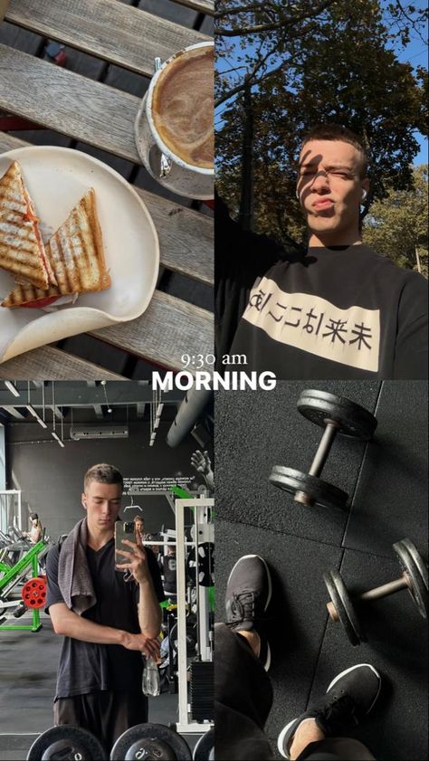 #morning #aesthetic #story #instagram #routine #boy #studying #gym #sport #selfcare #breakfast #boy #autumn Fitness Ig Story, Boys Story Ideas Instagram, Breakfast Post Instagram, Guy Instagram Pictures Ideas, Mens Instagram Story Ideas, Sport Boy Aesthetic, Men Instagram Story Ideas, Study Boy Aesthetic, Gym Story Instagram Men