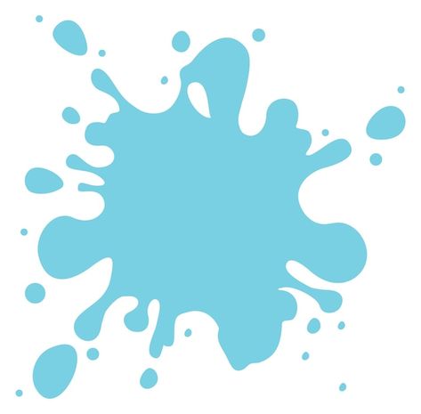 Splash Art Paint, Bluey Cricut, Blue Paint Splash, Water Splash Vector, Paint Blob, Splash Vector, Paint Splatter Art, Water Vector, Geography Project