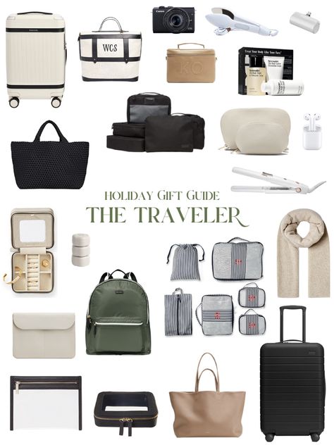 Great Gifts for the Traveler Travel Gifts Ideas For Women, Travel Flatlay, Gifts For The Traveler, Best Packing Cubes, Traveling Essentials, Gifts For Travelers, Travel Bag Essentials, Lily Chee, Comfort Gifts