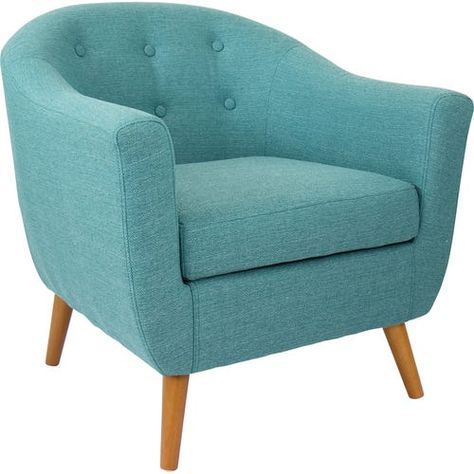 Teal Chair, Mid Century Accent Chair, Mid Century Modern Accent Chairs, Teal Accent Chair, Fabric Accent Chair, Poltrona Vintage, Upholstered Accent Chairs, Value City Furniture, Modern Accent Chair