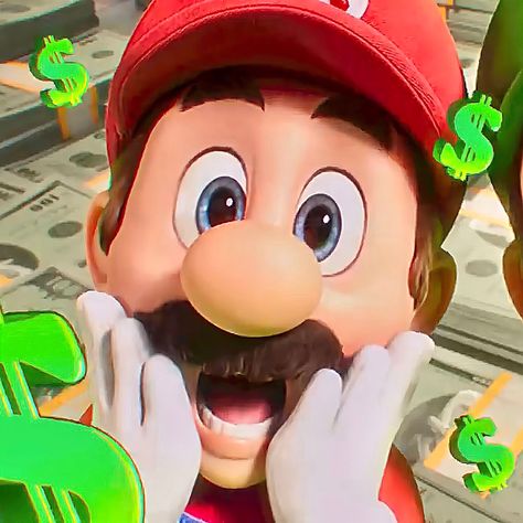 Mario in The Super Mario Bros movie plumbing ad Super Mario Matching Icons, Super Mario Icons Aesthetic, Super Mario Icons, Super Mario Pfp, Mario Matching Pfp, Super Mario Aesthetic, Super Mario Movie, Mario Movie Pfp, Mario Icons