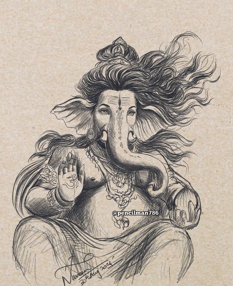 Happy Ganesh Chaturthi 🙏🌺 swipe ➡️ Ganapati Bappa Morya🙏🌸 #ganesha #ganeshchaturthi #ganeshchaturthi2024 Pencil Artwork of #lordganesha #ganpati #ganpatibappamorya 🙏🏻 #ganesh #gajanan drop a ❤️ if you like this video! Follow @pencilman786 👈🏻 if you like my #artwork #artworks #inspired #admiration #admirer @instagram @creators #instagram #instagood #explorepage #explore #fyp #foryou #bhyp #viral #trending #foryoupage #instagram #pencilman786 [ Ganesha, Lord Ganesh, Ganesh Chatur... 9th Day Of Navratri, Maa Siddhidatri, Ganapati Bappa Morya, Proportion Art, Ganesha Sketch, Ganapati Bappa, Sketch Images, Ancient Drawings, Ganesh Art Paintings