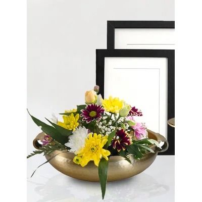 Home Accents LLC Baylor Bowl | Wayfair Vintage Brass Decor, Brass Bowl, Plants Decor, House Plants Decor, Decorative Bowl, Hammered Metal, Brass Decor, Floating Candles, Affordable Home Decor