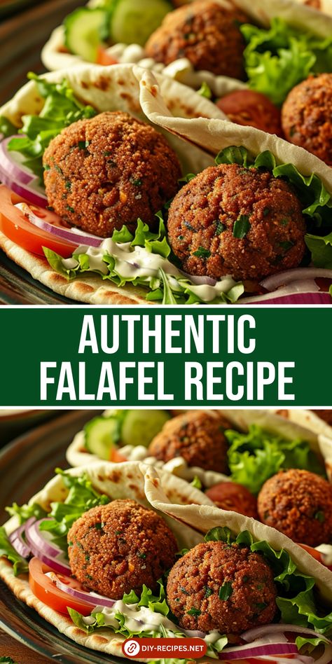 Try this authentic falafel recipe that's perfect for wraps and plates. Easy to follow and delicious to eat! Greek Recipes, Daring Gourmet, Homemade Tahini, Falafel Recipe, Falafels, Middle Eastern Recipes, Base Foods, Mediterranean Recipes, Vegetarian Dishes