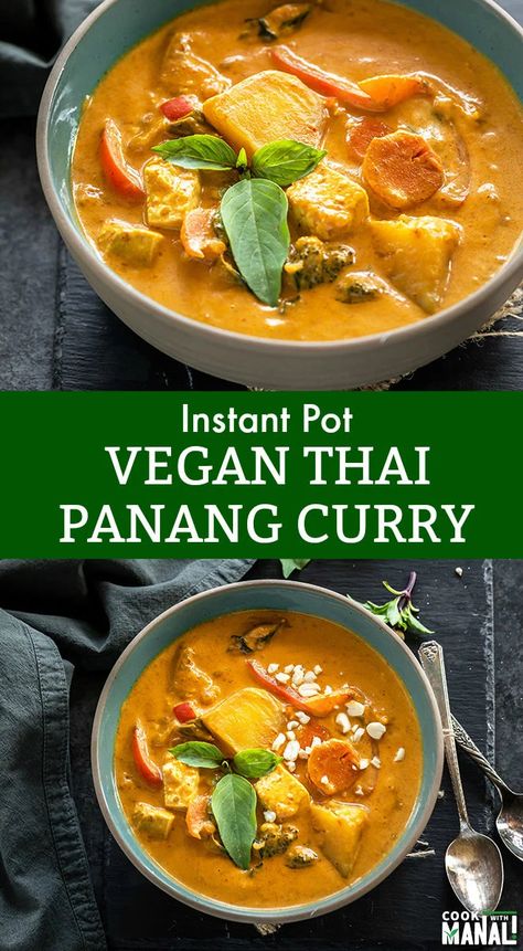 Vegan Panang Curry, Thai Curry Recipe, Panang Curry Recipe, Nutrition Day, Red Thai Curry, Thai Curry Recipes, Instant Pot Vegan, Curry Recipes Easy, Vegan Instant Pot Recipes