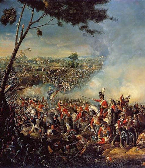 The History Press | The historical background to the Battle of Waterloo Waterloo 1815, Battle Of Waterloo, Historical Painting, British Military, Historical Background, History Projects, Napoleonic Wars, Military Art, Military History