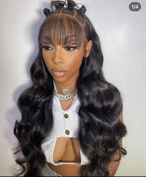 Long Hair Wigs, Frontal Wig Hairstyles, Black Ponytail Hairstyles, Frontal Hairstyles, Quick Weave Hairstyles, Lace Hair, Front Lace Wigs Human Hair, Dope Hairstyles, Wig Styles