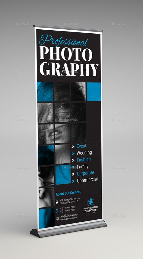 Photography Roll Up Banner #Ad #Photography, #Ad, #Roll, #Banner Photography Standee Design, Retractable Banner Design Ideas, Roll Up Banner Design Minimalist, Photography Banner, Retractable Banner Design, Roll Up Design Inspiration Rollup Banner, Rollup Design, Standing Banner Design, Roll Up Banner Design