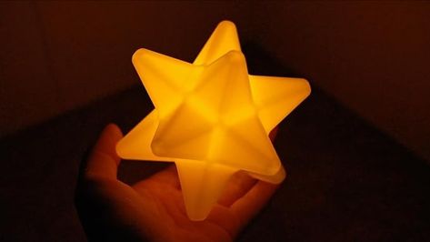 Star Fragment LED Light, Animal Crossing Battery Powered Prop, ACNH 3D Printed Office Decor, Wedding Decoration, Gamer Gift (Yellow, Small) - Amazon.com Animal Crossing Star Fragments, Animal Crossing Wedding Theme, Maximalist Lifestyle, Animal Crossing Decor, Star Fragment, Staircase Hallway, Nerd Decor, Jade Harley, Nerd Room