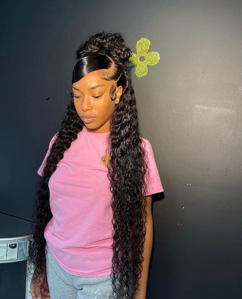 Wig Business, Sleek Ponytail Hairstyles, Frontal Wig Hairstyles, Wig Install, Birthday Hairstyles, Pretty Accessories, Braids Hairstyles Pictures, Glamorous Hair, Protective Hairstyles Braids