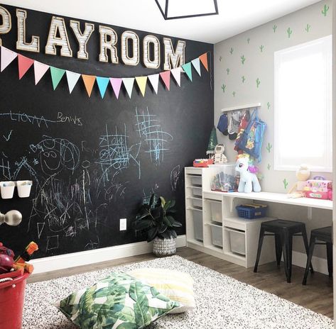 Chalk board wall Chalkboard Wall Playroom, Small Playroom, Indoor Playroom, Baby Playroom, Basement Playroom, Boys Playroom, Girls Playroom, Toddler Playroom, Kids Playroom Decor