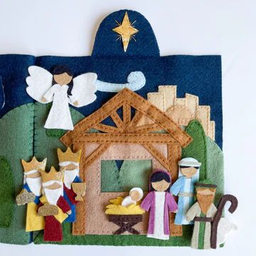 Ceiling Stars, Felt Nativity, Quiet Book Pattern, Dark Ceiling, Quiet Book Templates, Book Pattern, Nativity Christmas, Quiet Book Patterns, Night Christmas