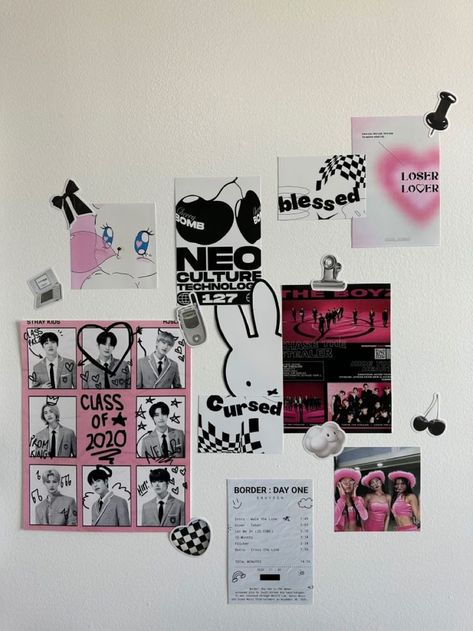 K Pop Wall Collage Ideas, Kpop Room Poster Ideas, Kpop Wall Decor, Kpop Printables, Posters On Wall Bedroom, Kpop Wall, Poster Collage, Kpop Room, Photo Wall Decor