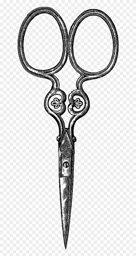 Scissors Clipart, Vintage Sewing Scissors, Scissors Drawing, Sewing Tattoos, Sewing Illustration, Scissors Art, Sewing Clipart, Scissors Design, Small Tats