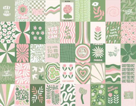 Prints Pink Aesthetic, Pink Aesthetic Posters, Danish Pastel Prints, Prints Y2k, Pink Wall Collage, Room Decor Pastel, Sage Green And Pink, Pastel Prints, Danish Pastel Decor