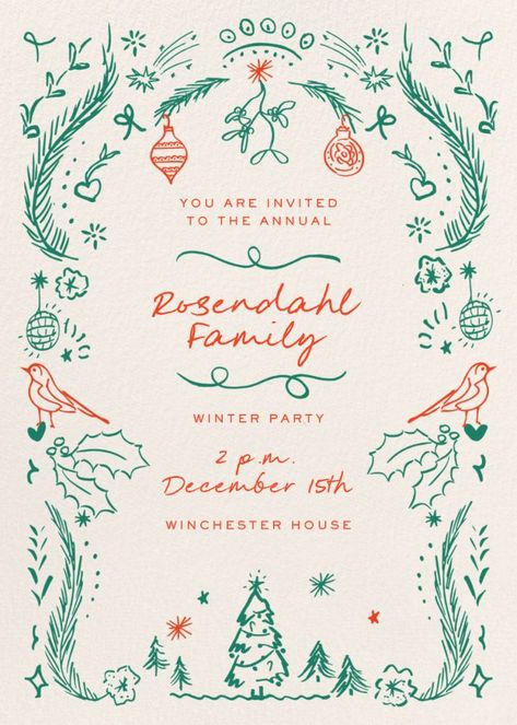 Holiday Love Birds | Send online instantly | RSVP tracking Modern Classic Wedding Invitations, Online Party Invitations, Holiday Party Invitation, Elephant Party, Belated Birthday Card, Kids Birthday Themes, Holiday Bows, Teen Birthday, Holiday Party Invitations