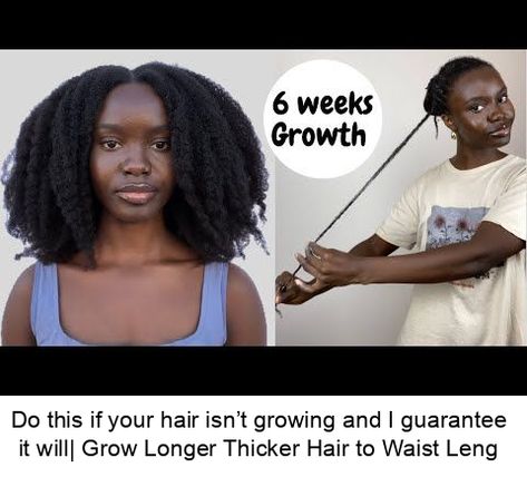 Do this if your hair isn’t growing and I guarantee it will| Grow Longer Thicker Hair to Waist Length How To Grow Long Hair Faster Naturally, How To Get Thicker Hair For Black Women, How To Grow Your Afro Hair Faster, How To Make Your Hair Thicker And Longer, How To Make Your Hair Grow Faster Longer, How To Grow Your Hair Faster Naturally, How To Make Hair Thicker, How To Grow Your Hair Faster Black Hair, How To Grow Long Hair