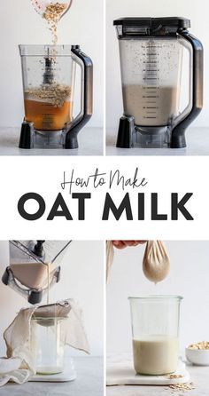 Diy Oatmilk, Make Oat Milk, Oat Milk Recipe, How To Make Oats, Fit Foodie Finds, Non Dairy Milk, Non-dairy Milk, At Home Diy, Fit Foodie