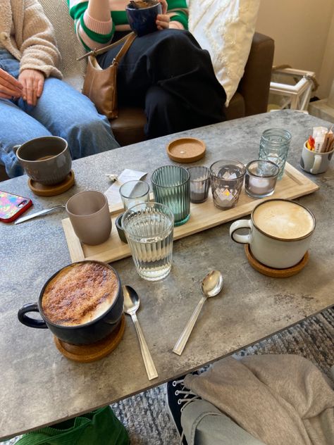 Friends In A Coffee Shop, Cafe Date With Friends, Coffee Dates With Friends, Coffee Friends Aesthetic, Coffee Shop With Friends, Friends Cafe Aesthetic, January Energy, Hangout With Friends Aesthetic, Cafe With Friends Aesthetic