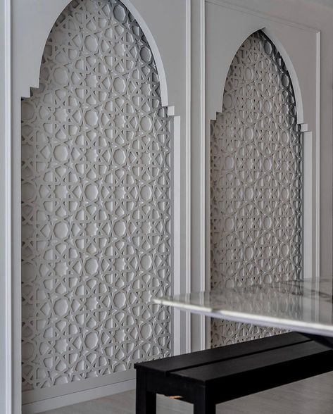 Islamic Partition, Majles Design, Modern Islamic Interior, Mihrab Design, Islamic Interior, India Palace, Arabic Interior Design, Theme House, Islamic Interior Design