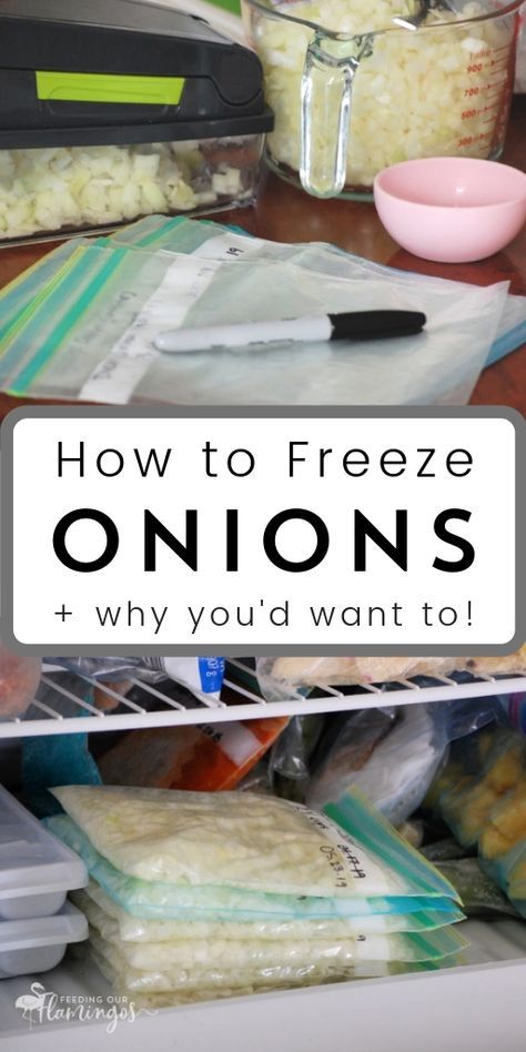 The single best thing you can do to speed up your cooking process is keeping onions in the freezer. I’m not even kidding! Learn all about how to freeze onions now so you can get dinner on the table faster! #howto #freeze #onions Freeze Onions, Freezing Onions, Freezing Food Guide, Freezing Vegetables, Freezable Meals, Freezer Meal Planning, Canning Food Preservation, Freezer Meal Prep, Freezer Meal