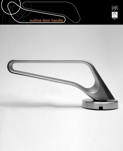 outline door handle | designboom.com Profile Sketch, Speed Form, Web Design Ux Ui, Door Handle Design, Industrial Design Trends, Concept Development, Tap Handles, Curve Design, Door Levers