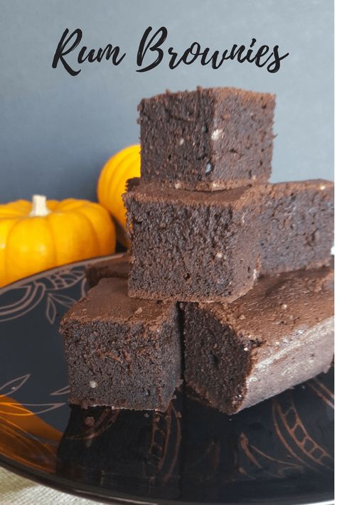 These rum brownies are a decadent treat. Enjoy these as an adult treat for Halloween or as part of your autumn holiday parties. #choctoberfest #sponsored Rum Brownies Recipe, Rum Brownies, Boozy Treats, My Kitchen Rules, Boat Club, Autumn Holiday, Kitchen Rules, Pineapple Rum, Brownies Recipe Easy