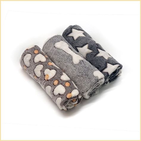 1 Pack 3 Puppy Blankets Super Soft Warm Sleep Mat Grey Cute Print Blanket Fluffy Dog Blankets, Puppy Blanket, Mini Poodles, Dog Bed Furniture, Cat Blanket, Cat Bed Furniture, Pet Blanket, Fluffy Dogs, Fluffy Cat