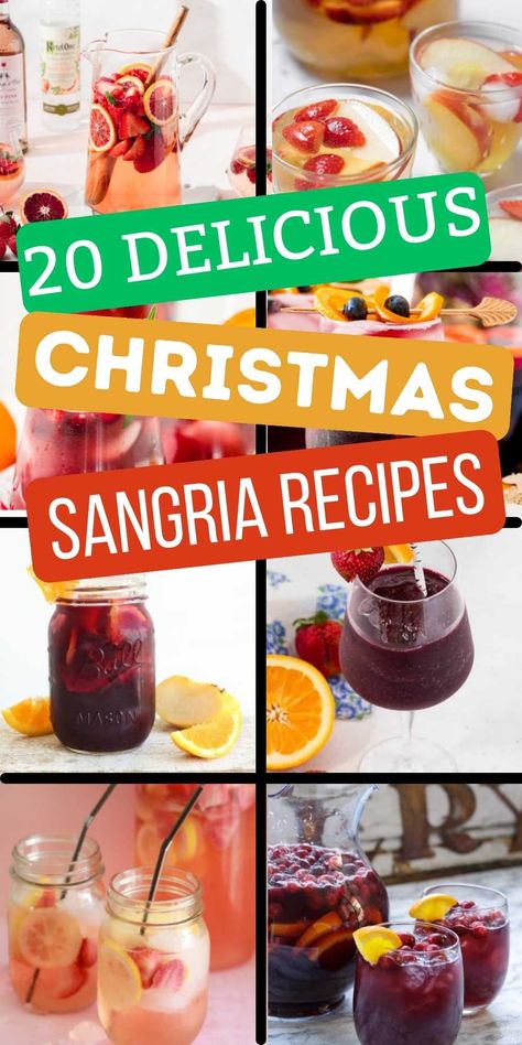 Margaritas, Winter Sangria Recipes White, Easy Christmas Alcoholic Drinks, Diy Sangria Recipe, Christmas Alcholic Drinks, Easy Christmas Drinks, Easy Winter Cocktails, Winter Sangria Recipes, Holiday Sangria Recipes