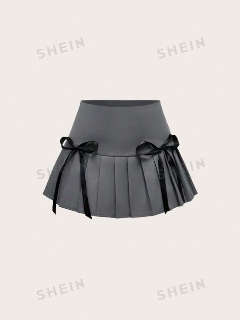 ROMWE Academia Girls' Casual Sweet Bowknot Waist Women Pleated Skirt for Sale Australia| New Collection Online| SHEIN Australia Skirt School, Shein Skirts, Womens Pleated Skirt, Fame Dr, Refashion Clothes, Casual Girl, Chic Dress, Skirts For Sale, Fashion Online Shop