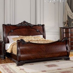 Cherry Sleigh Bed, Grand Bedroom, California King Sleigh Bed, Dresser And Chest, Traditional Hardware, Bed Frame Sets, King Sleigh Bed, Queen Sleigh Bed, Chic Bedrooms