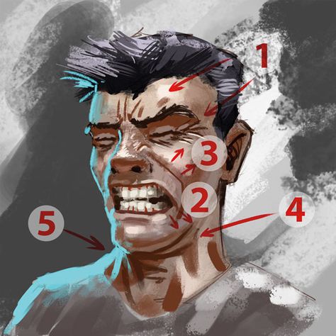 How to paint a painful expression In Pain Expression Reference, Pain Expression Reference, Emotionless Face Expression Drawing, Pain Face Expression, Scared Facial Expression Drawing, Pain Expression, Regret Face Expression, Fear Facial Expression Drawing, Pained Expression