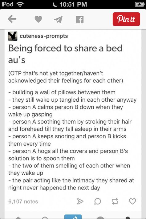 Forced to share a bed au One Bed Writing Prompts, One Bed Prompt, Bed Sharing Prompts, Before Bed Scenarios, Only One Bed Prompt, Yandere Writing, Bed Story, Otp Prompts, Comic Ideas