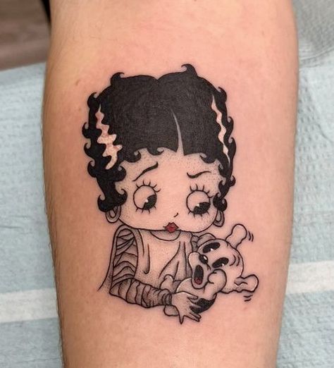 Planet Tattoo, Betty Boop Tattoos, Tato Henna, Sick Tattoo, Handpoke Tattoo, Red Ink Tattoos, Dope Tattoos For Women, Cute Tattoos For Women, Tattoo Cover